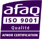 certification-AFNOR - norme ISO 9001