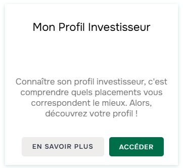 Profil investisseur